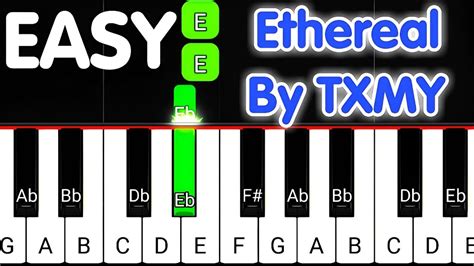 Ethereal By Txmy Easy Piano Tutorial Chords Chordify