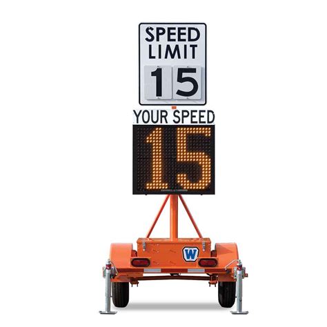 Compact Speed Trailer National Barricade And Sign