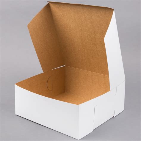 12 X 12 X 5 White Cake Bakery Box 10 Pack