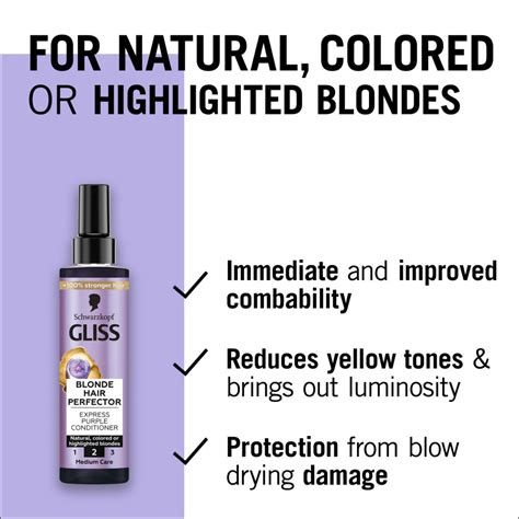 Schwarzkopf Gliss Blonde Hair Perfector Balsamo Senza Risciacquo