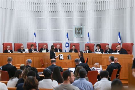 El Tribunal Supremo De Israel Anula La Ley De Razonabilidad En Una