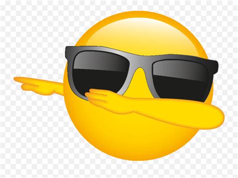 Smiling Face With Glasses Emojicool Dab Emoji Free Emoji Png Images