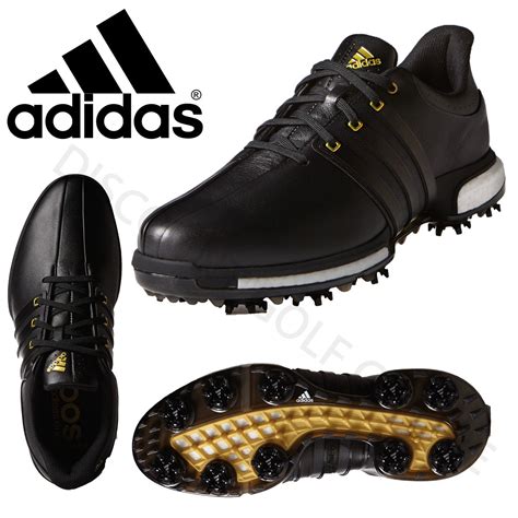 Adidas Tour 360 Boost Mens Leather Waterproof Golf Shoes - Wide Fit | eBay