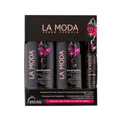 KIT LA MODA TRUSS USO OBRIGATORIO SHAMPOO CONDICIONADOR 300ML MINI