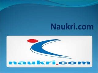 Naukri presentation | PPT