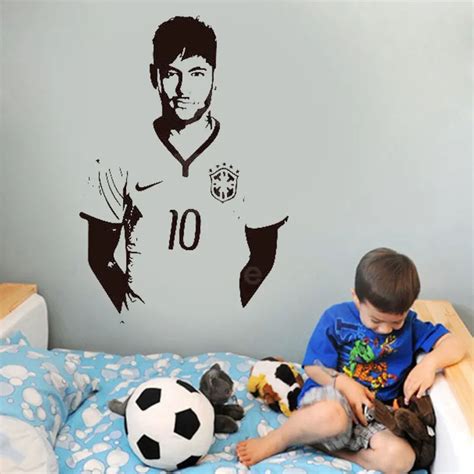 Football Player Neymar Jr Wall Sticker Home Decoration Vinyl Wall