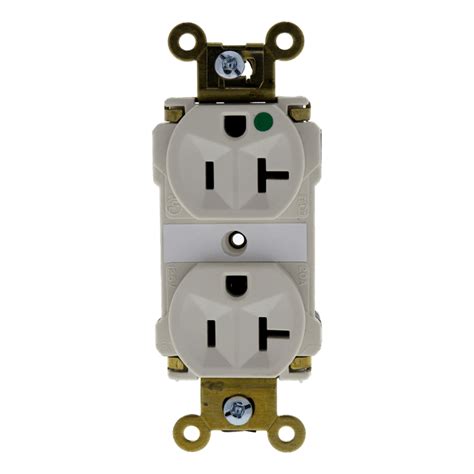 Pass And Seymour Pt8300 La Light Almond Nema 5 20r Plugtail Hospital Grade Duplex Receptacle