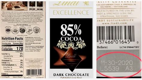 Mislabeling Recall Its Not A Lindt Cocoa Chocolate Bar