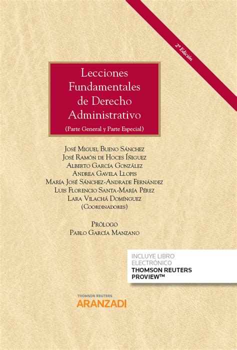 Lecciones Fundamentales De Derecho Administrativo Pérez Llorca Law Firm