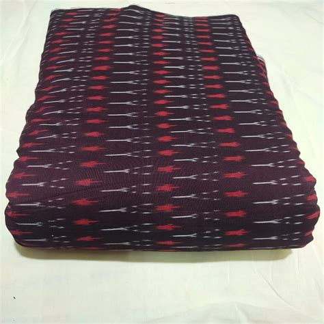 44inch Brown Ikat Mercerized Cotton Fabric Digital Prints At Rs 225