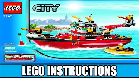 Lego Instructions City 7207 Fire Boat Youtube