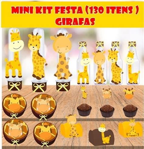 MINI KIT FESTA 130 ITENS GIRAFAS Elo7 Produtos Especiais