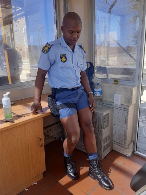 South African Police Officer In Sexy Shorts Gets Tongues Wagging Online Fashion Nigeria