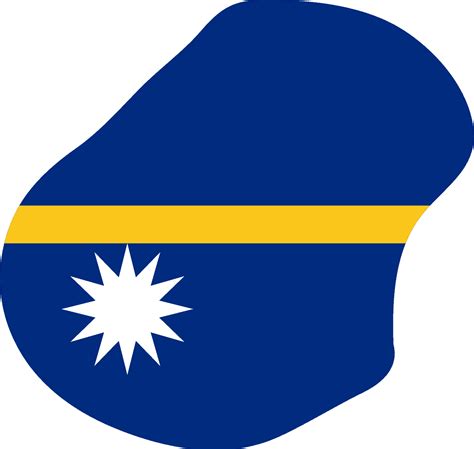 Flag map of Nauru | Symbol Hunt