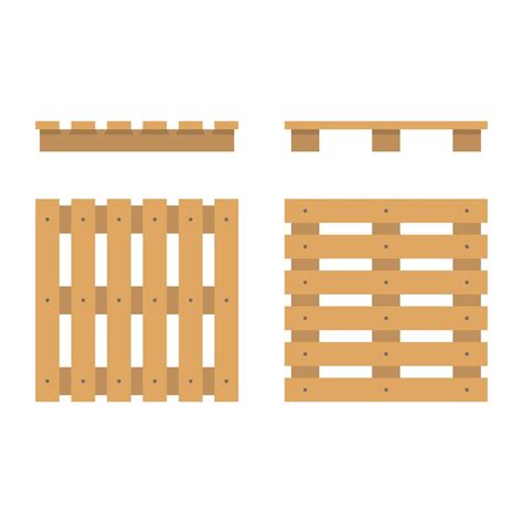 Set Of Pallet Icons Vector Illustration In Flat Design 3240800 Vector