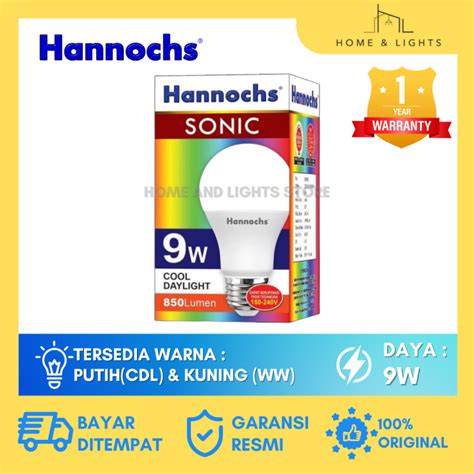 Hannochs Lampu LED Sonic 9W Warm White Kuning Lazada Indonesia