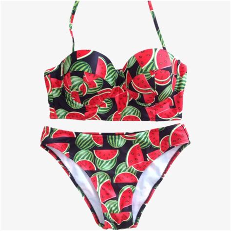 Hot Sales 2 Pcs Womens Bikini Top Bottom Sexy Bikinis Set Halter