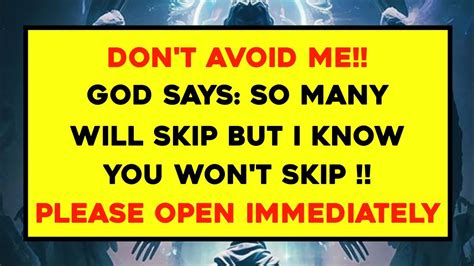 Don T Avoid Megod Says So Many Will Skip But I Know You Won T