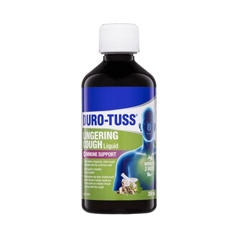 Duro Tuss Lingering Cough Liquid Immune Support Duro Tuss