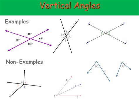 Vertical Angles Examples