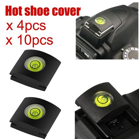 Pcs Flash Hot Shoe Cover Cap Camera Bubble Spirit Level Dlsr Camera Accessories For Canon