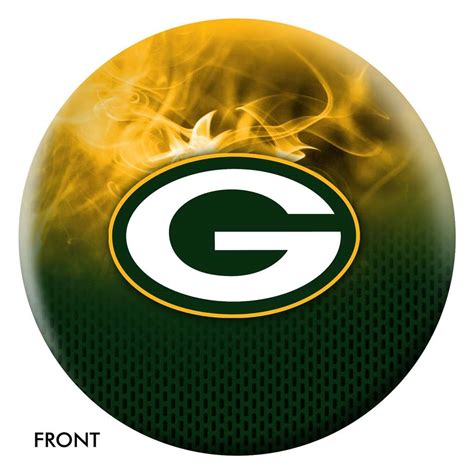 Green Bay Packers Nfl On Fire Bowling Ball