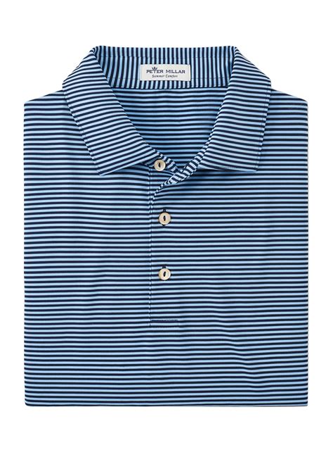 Peter Millar Men S Navy Hales Performance Polo Customized Polo Shirts