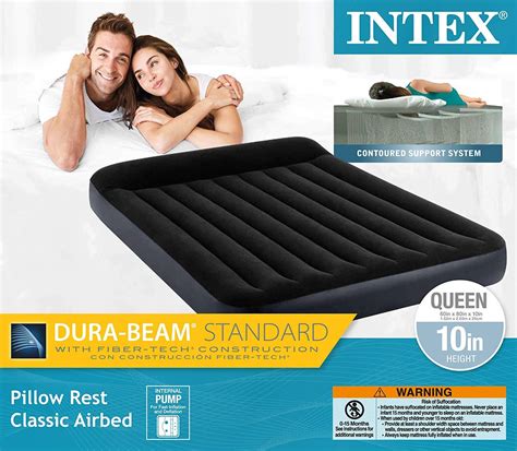 Colch N Inflable Dura Beam Standard Intex