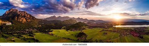 Panorama Air Sunset Forggensee Schwangau Germany Stock Photo 706056838 | Shutterstock