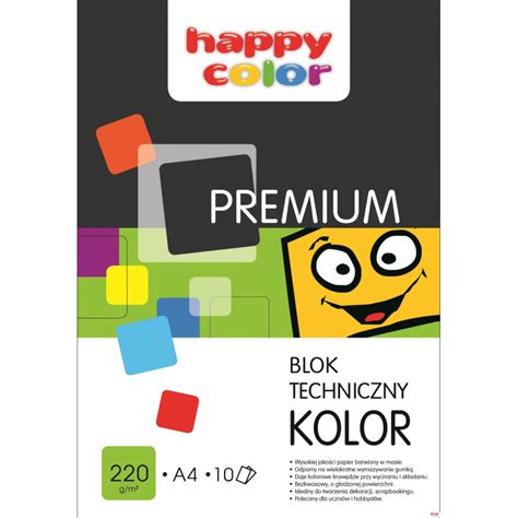 Blok Techniczny Kolor 220g A3 HAPPY COLOR 3722 3040 09