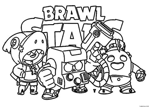 New Brawl Stars Coloring Page Turkau