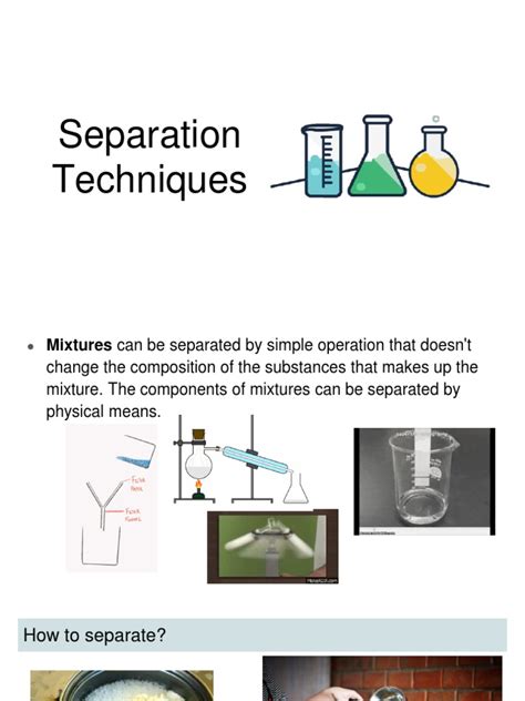 Separation Techniques | PDF | Filtration | Chromatography