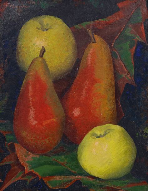 Frieda Hunziker Paintings For Sale Still Life With Apples And Pears