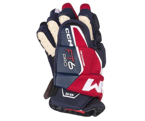 CCM Hanskat Jetspeed FT6 Pro Jr Navy Red White HockeyStore