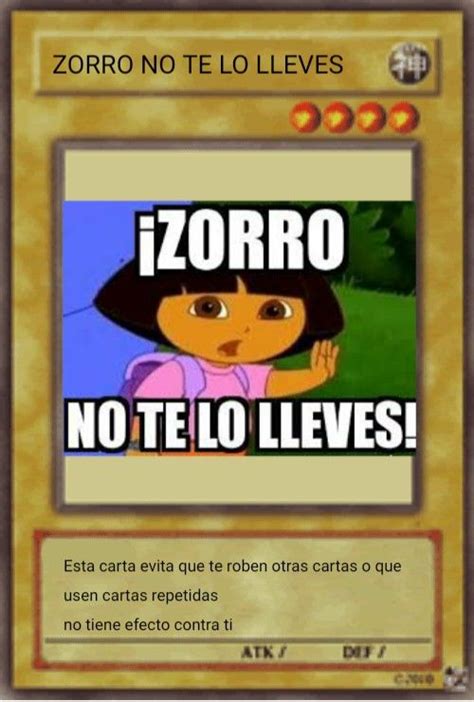 Zorro No Te Lo Lleves Yugi Zorro Cartas