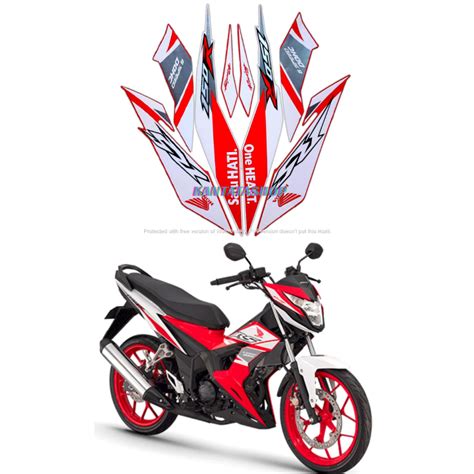 STIKER STRIPING LIS LES BODY MOTOR HONDA SONIC 150R 2018 SE STRIPING