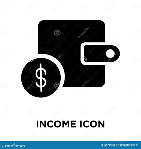 Income Icon Vector Isolated On White Background Logo Concept Of Stock