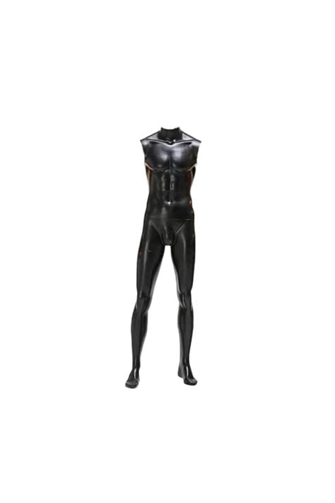 Catsuit Homme Sexy Cuir Verni Body Combinaison Wetlook Jumpsuit Ero