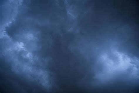 Storm Clouds Floating In A Rainy Day With Natural Light Cloudscape