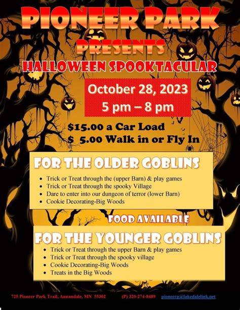 Halloween Spooktacular Minnesota Pioneer Park Annandale October 28