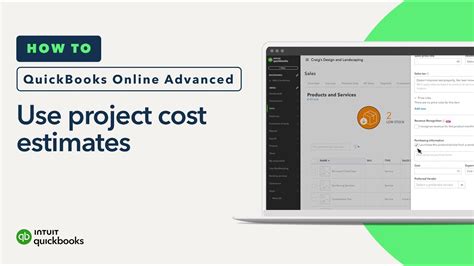 How To Use Project Cost Estimates In Quickbooks Online Advanced Youtube