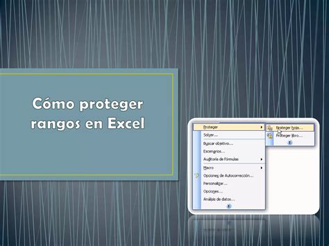 C Mo Proteger Rangos En Excel Ppt