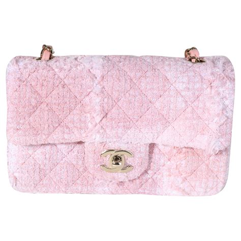 Chanel Pink Quilted Patent Medium Classic Double Flap Bag New At