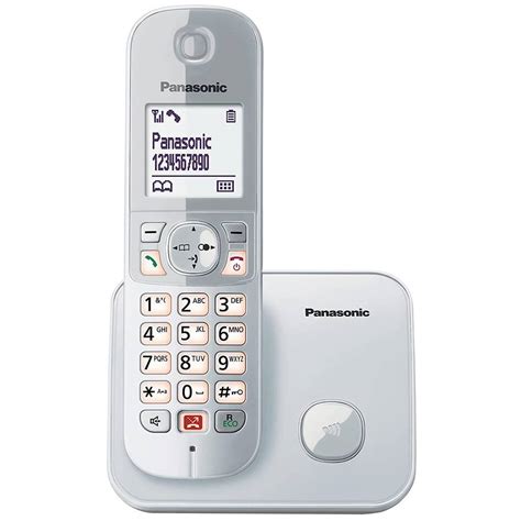 Panasonic Kx Tg Cordless Phone With Handsfree Silver Celletronic