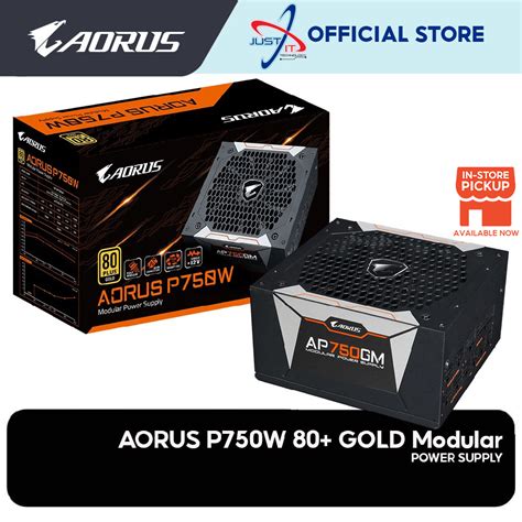 Gigabyte Aorus P750w 750w 80plus Gold Full Modular Power Supply Gp Ap750gm Shopee Malaysia