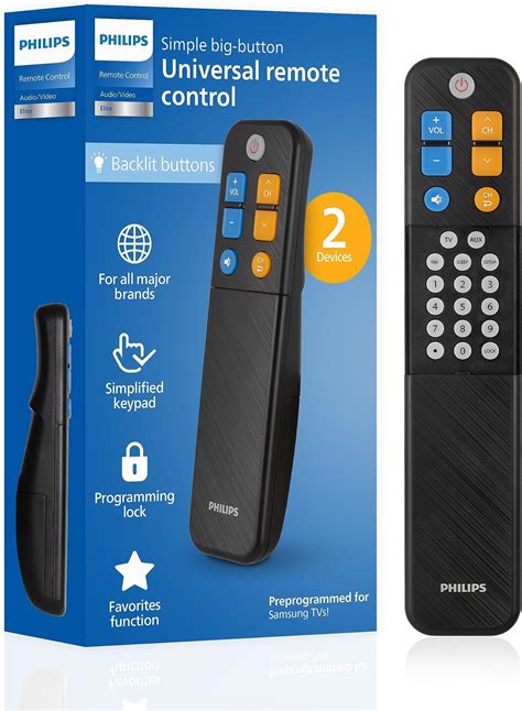 Flipper Big Button Universal Tv Remote Seniors Elderly