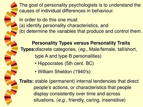 PPT Personality The Psychology Of Individual Differences PowerPoint