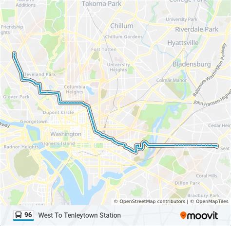 96 Route Schedules Stops Maps West To Tenleytown Station Updated