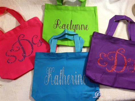 Girls tote bag Monogrammed tote bag little girls