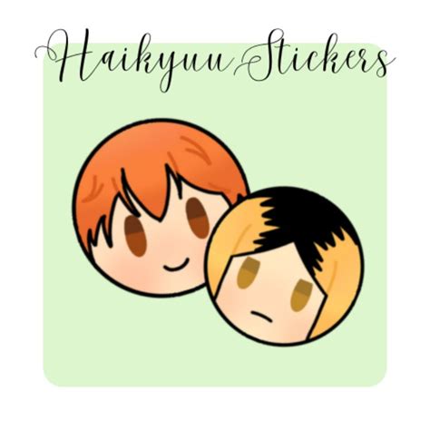 Jual Haikyuu Stickers Hinata Kageyama Tsukishima Yamaguchi Kuroo